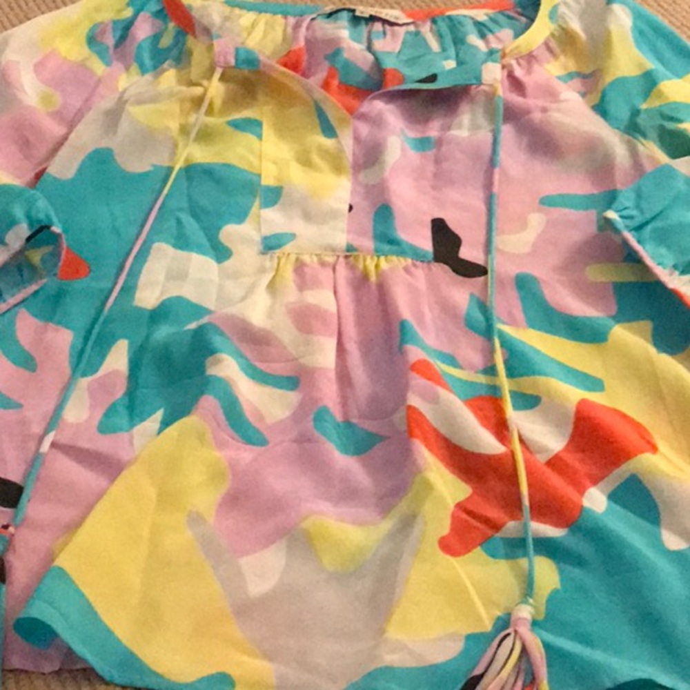 Annie griffin silk top size sm almost new